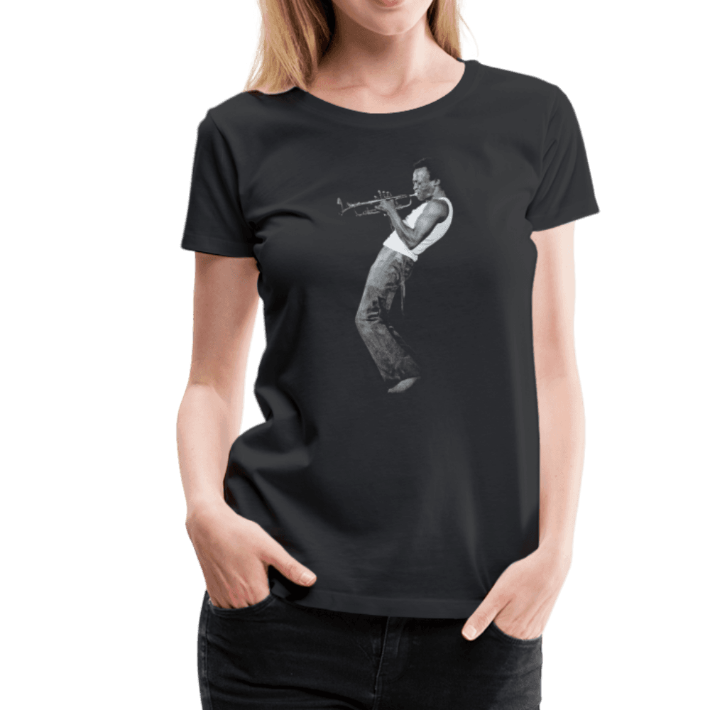 Miles Davis Playing His Trumpet Artwork T-Shirt